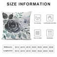 thumbnail image 5 of Awypu  Blue Pillow Covers 18x18 Inch Boho Roses Flower Throw Pillow Cover Watercolor Navy White Floral Pillow Cover Cushion Pillow Case for Sofa Outdoor Indoor Decoration, 5 of 5