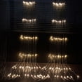 thumbnail image 1 of Luces de agua LED, luces de cortina de estrellas, iluminación exterior navideña, proyecto de luces, cadena de luces, decoración navideña, luces de cascada de agua, 1 of 6