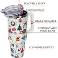 thumbnail image 3 of Christmas Gifts 40 oz Tumbler with Handle and Straw Lid,Cute Gifts for Women Snow Globe Xmas Tree Lights Vacuum Insulated Leak Proof Tumbler,Winter Holiday Accessories Stainless Steel Coffee Cup Mug, 3 of 6