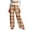 Ginger, variant on Women Winter Soild Color Pants Full Length Long Trousers Sports Pants with Plaid Print and Drawstring for Comfortable and Chic Look,Wine,S