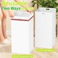 thumbnail image 4 of 30 Gallon Disposable Trash Cans for Parties, 4 Pack Extra Large Portable Trash Can White Pop Up Trash Cans Bin, Recycle Collapsible Garbage Can Bins for Party Kitchen Camping Trash Can$$Storage, 4 of 8