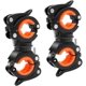 thumbnail image 1 of Clip de soporte de luz de bicicleta 2pcs-naranja Adepaton LKX-1142-1, 1 of 9