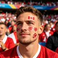 thumbnail image 1 of 3 Pcs Football Temporary Tattoos Football Team Tattoos Footballs Face Stickers for Touch Down Party Decorations Sports Themed Party plies, 1 of 6