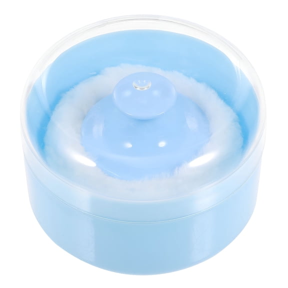 RAGUPEL 1 set Fluffy Body Powder Case Talcum Powder Puff Container Kits with Powder Puff for Baby Infant