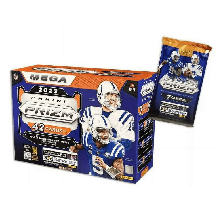Panini 2023 NFL Prizm Football Mega Box, 5 Pink Prizms, Rookie