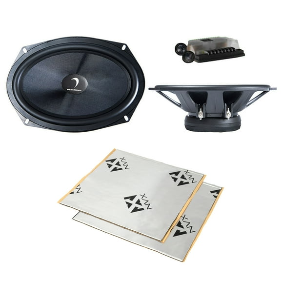 Diamond Audio DES69C 6x9" Elite Series 2-Way Component Speaker System 300W   NVX SDSK2 Sound Damping