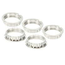 Uxcell G9 Light Socket Rings, 5 Pack Light Holder for 1-1/16in Diameter Lamp Socket, Silver Tone