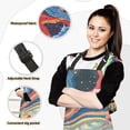 thumbnail image 2 of Abstract Psychedelic Mushroom Sun 5 Pcs Kitchen Set Heat Resistant Oven Mitts and Non-Slip Pot Holders with Adjustable Cooking Apron, 2 of 6