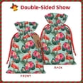 thumbnail image 2 of Naloa Palm Leaves Flamingo Drawstring Christmas Bags, 3D Xmas Gift Bags, Christmas Wrapping Bags, Xmas Goodie Bags, Treat Pouch Bags, Party Favor Bags-Medium, 2 of 9