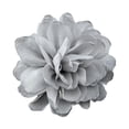 thumbnail image 2 of Broche de flor hecho a mano elegante para mujer, gran boutonniere de solapa gris, 2 of 9