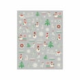 2 Packs Nail Stickers,Nail Sticker Luminous Santa Christmas Decal