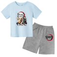 thumbnail image 3 of Conjunto de camiseta y pantalones cortos con estampado de Kamado Nezuko de Demon Slayer para adolescentes y niños, ropa de manga corta para niños y niñas, 3 of 5