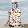 thumbnail image 4 of Wukai Tulips Flowers Elastic Luggage Cover: Personalized Protection for Your Suitcase - Fits 19~29-inch, Washable & Durable Travel Companion-Small, 4 of 8