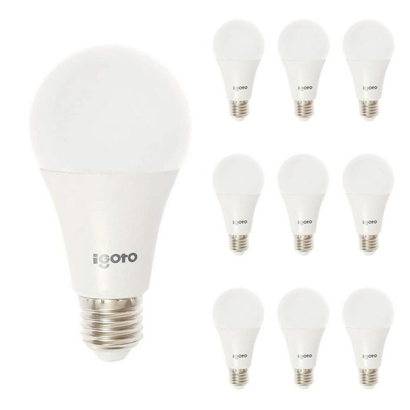 10 Pzs Foco Led A60 12W=75W 6500K Luz Fria Nom