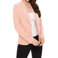 thumbnail image 2 of MOA COLLECTION Women's Casual Lightweight Blazer Jacket-Long Sleeves Open Front S-3XL, 2 of 3