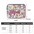 thumbnail image 4 of Kuromi and My Melody Laptop Case Sleeve, 13 inch Laptop Sleeve Bag Durable Shockproof Protective Computer Carrying Cover, 4 of 8