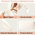 thumbnail image 4 of Bolsa de Cosméticos NQ de Viaje Doble Capa de Cuero Portátil Impermeable y Lavable, 4 of 5