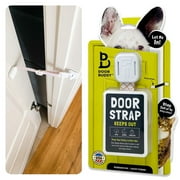 Door Buddy Door Latch. Keep Dog Out of Litter Box without Pet Gate with Cat Door.