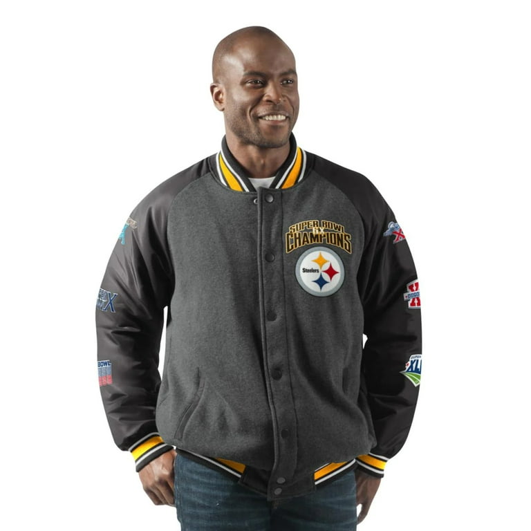 Officially Licensed NFL Men's Power Hitter Varsity Jacket by Glll 
