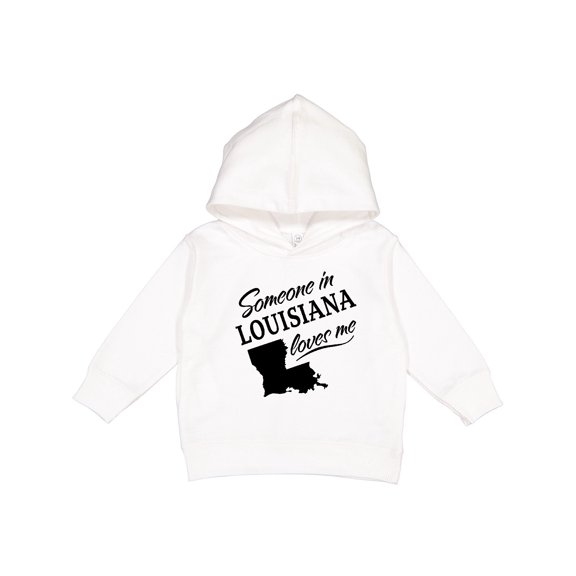 Inktastic Someone in Louisiana Loves Me Toddler Hoodie