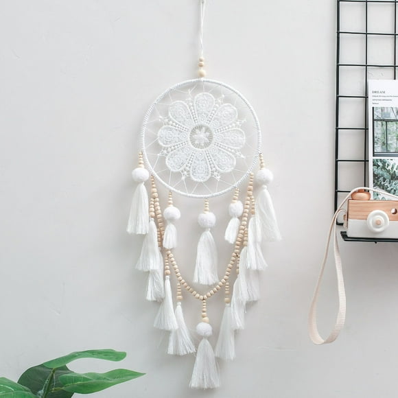 Practical Hanging Dream Catcher Dream Catcher Wood Beads And Feathers And Iron Rings Sturdy And Durable Hotel For Home