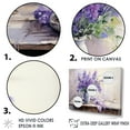thumbnail image 3 of Designart "Still Life With Violet Accents" Violets Floater Framed Canvas Prints, 3 of 5