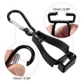 thumbnail image 3 of Uxcell Glove Keeper Gloves Grabber Clips Holder Hanger for Helmets, Black 2 Pack, 3 of 5