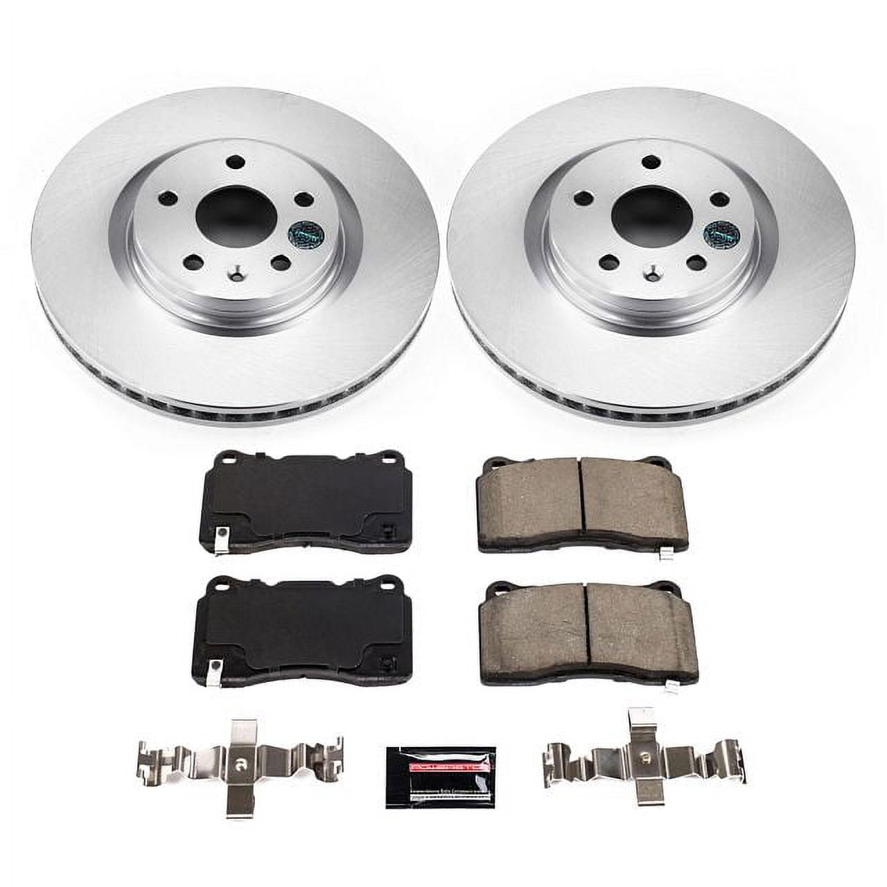 PowerStop Front Geomet Coated Brake Rotor and Pad Kit Fits: CADILLAC Select Models CRK8825
