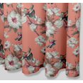 thumbnail image 5 of S4Sassy Orange Floral & Kingfisher Bird Water Repellent Bath Shower Curtain With Roller Rings Hook-60 x 75 Inch, 5 of 6