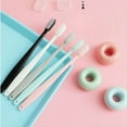 thumbnail image 1 of Adults Toothbrushes Toothbrushes With Cover Tooth Brushes  Care Products Adults Toothbrushes Soft Brush Hair Multi Colors Toothbrush Set With Cover For  Care 10pcs, 1 of 6