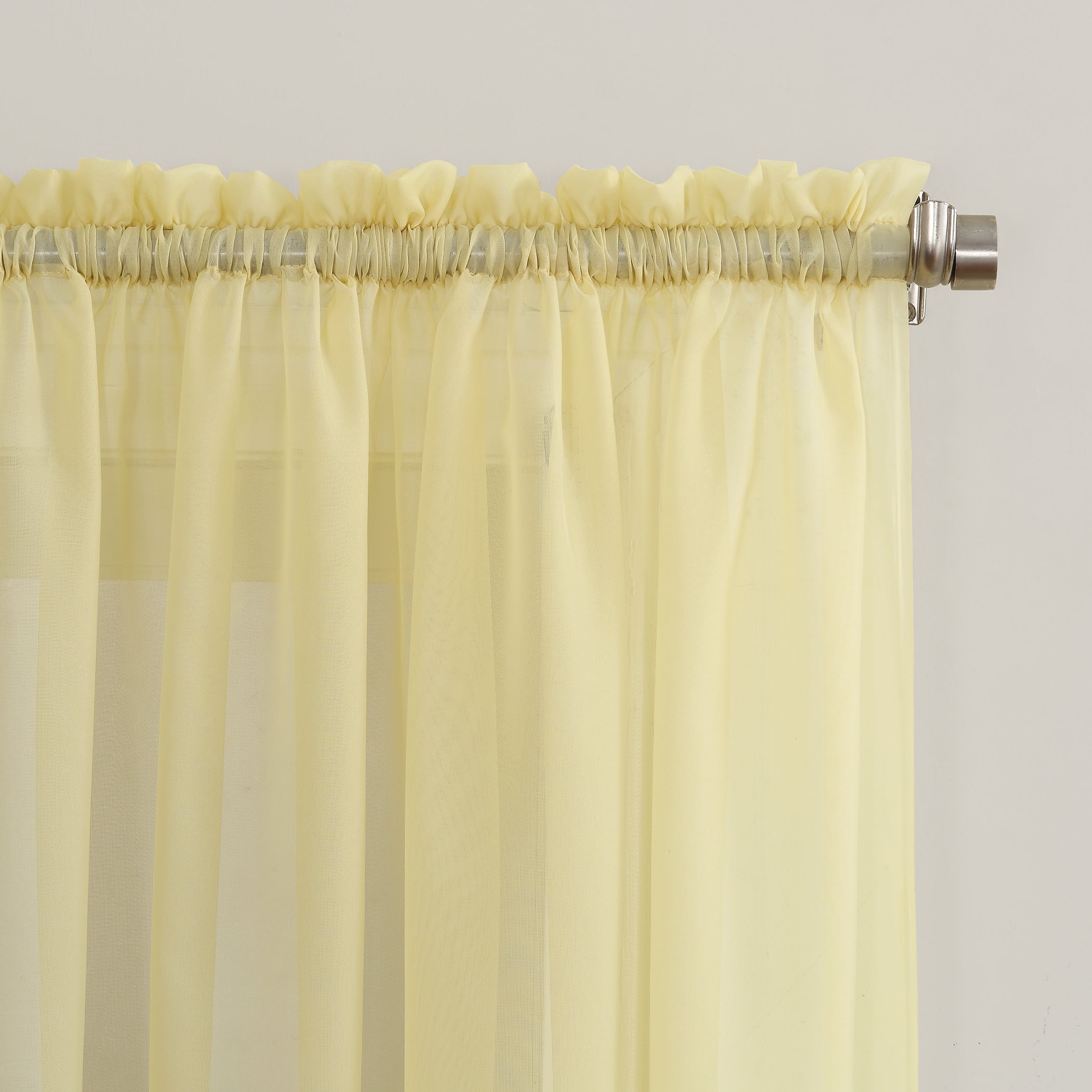 No. 918 Juliette Voile Sheer Rod Pocket Curtain Panel (Single Curtain Panel Only)