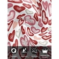 thumbnail image 7 of Valentine's Day Cloth Napkins Set of 8 Reusable Dinner Napkins, Pink Red Love Heart Abstract Art Romantic Cocktail Napkin Washable Table Napkins for Wedding/Holiday Party/Baby Shower 20"x20", 7 of 7