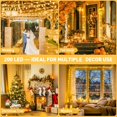 200 LED Christmas String Lights Indoor Outdoor, Connectable Warm White