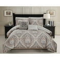 thumbnail image 4 of RT Designer Collection Tisdale 9-Piece Damask Printed Comforter and Sheet Set Queen, 4 of 5