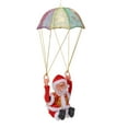 thumbnail image 3 of Adornos navideños de paracaídas, forma encantadora, seguros, ecológicos, forro polar, PC, adorno colgante navideño, paracaídas para niños, salto mortal, 3 of 14
