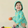 thumbnail image 5 of B91xZ Boys One Piece Swimsuit Long Sleeve One-Piece Bathing Suit Rash Guard,Blue 3-4 Years, 5 of 5