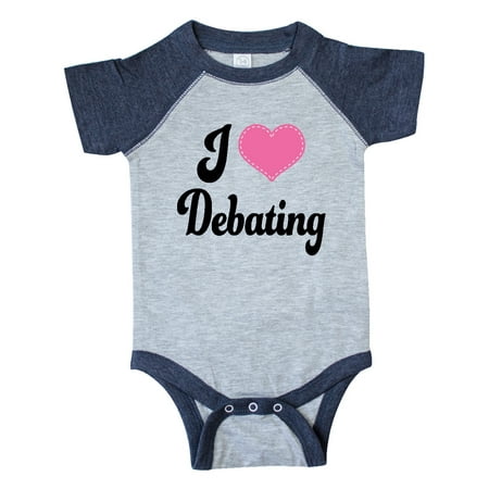 

Inktastic I Love Debating Gift Baby Girl Bodysuit