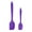 Purple, variant on 2pcs Kitchen Cooking Silicone Spatula Set Heat Resistant Turner Scraper Cooking Baking Utensils Purple