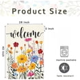 thumbnail image 7 of Spring Summer House Flag 28x40 Inch Double Sided Outside Welcome Wildflower Daisy Floral Outdoor Seasonal Decorative Large Garden Flag Decor, 7 of 7