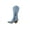 Blue Denim-11, variant on Womens Page-65 Knee High Round Toe Lace-Up Slouched High Heel Boots Silver-11, 8.5
