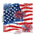 thumbnail image 3 of Fmbmuo Patriotic Shower Curtain 72x72 Inch Waterproof Heavy-Duty Polyester Bathroom Curtain with 12 Hooks Home Decor,Multicolor, 3 of 5