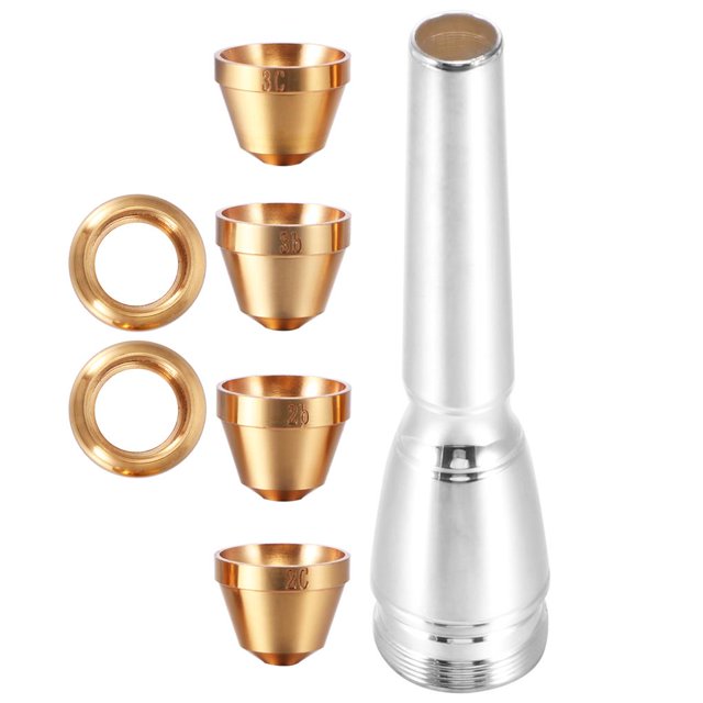 Juego De Boquillas De Trompeta 2C 3C 2B 3B, Kit De Tubo De Boquilla De Latón, Accesorios De Instrumentos De Buena Mano De Obra Para Principiantes De Repuesto Moyic EL011070-00