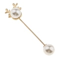 thumbnail image 4 of Broche de solapa Hugo Broche de perlas ciervo oro, 4 of 10