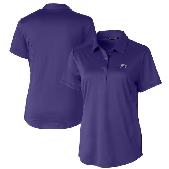Women's Cutter & Buck Purple TCU Horned Frogs Prospect Textured Stretch Polo
