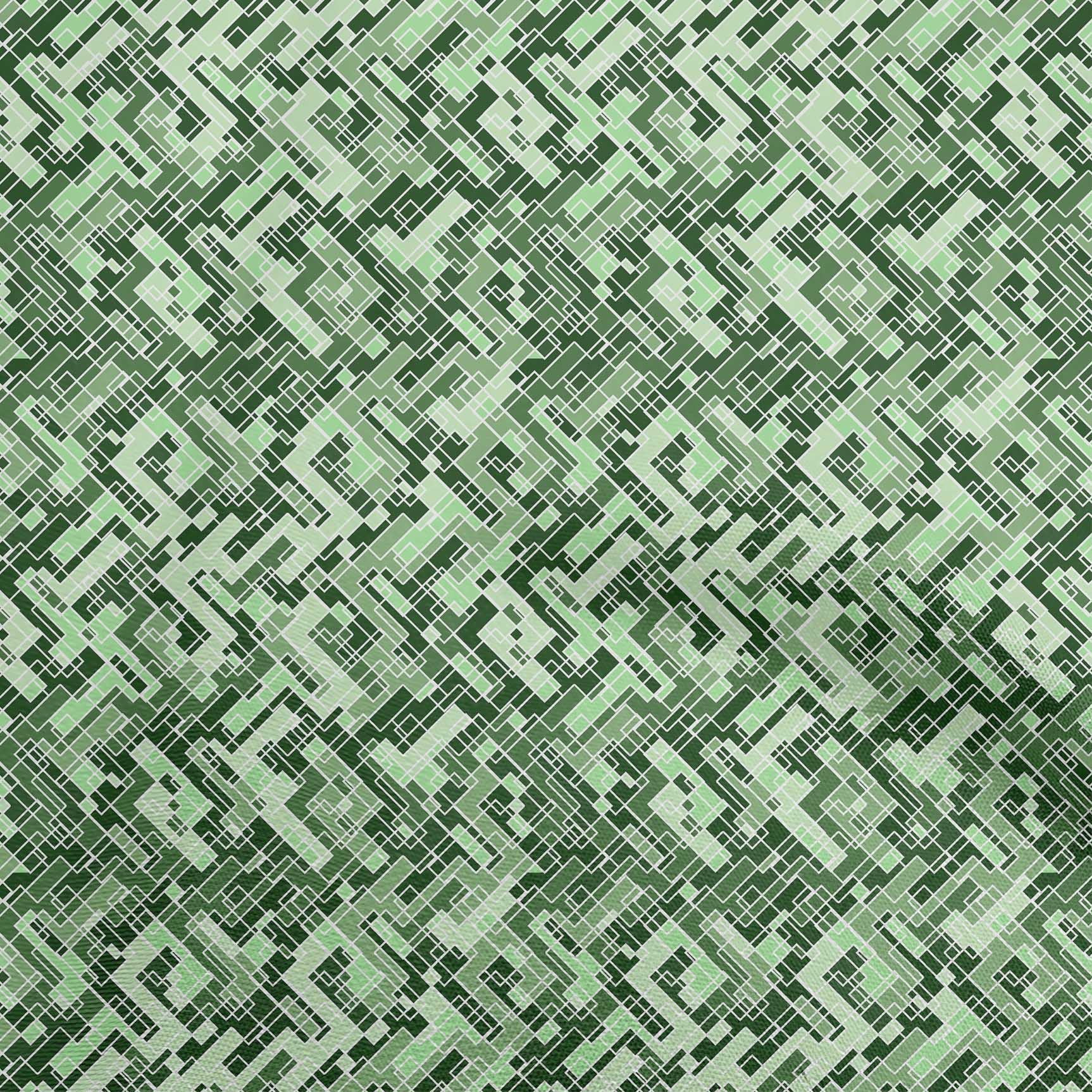 oneOone Rayon Green Fabric Abstract Fabric For Sewing Printed Craft Fabric By The Yard 56 Inch Wide