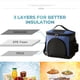 thumbnail image 5 of Bolsa térmica grande para almuerzo, lonchera térmica suave y refrescante para adultos, hombres y mujeres, azul oscuro (10 l, azul), 5 of 7