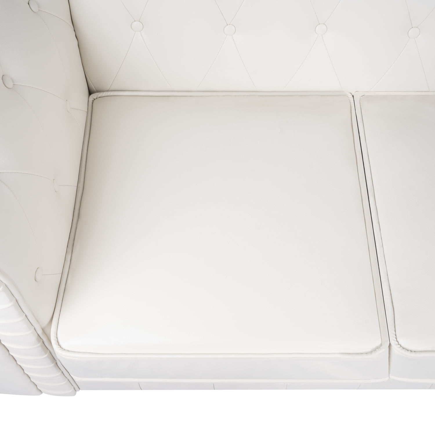 Emery Accent Chair-Color:White,Style:Loveseat