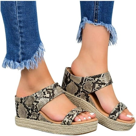 Orthopedic Sandals for Women Close Toe Platform & Wedge Women Sandals Chunky Low Heels Ankle Shoes Ladies Sandals
