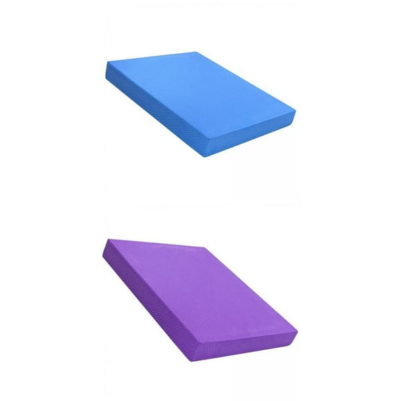 Plataforma de Equilibrio para Yoga - Par de Superficies Estables y Suaves L Azul L Púrpura