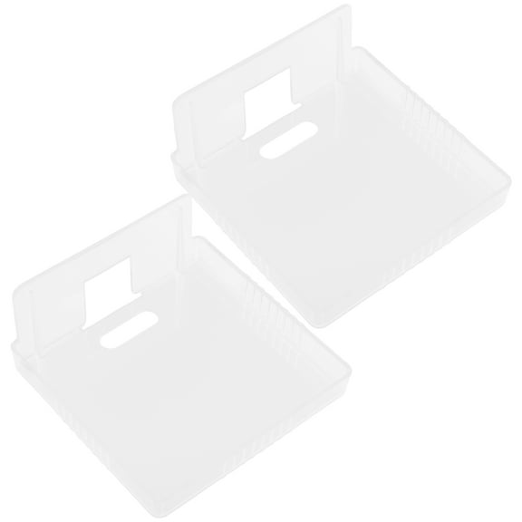 SEWOART No Screw Shelves Wall Shelves Transparent PP 2Pcs